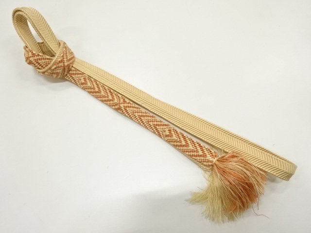 JAPANESE KIMONO / HAND-TIED OBIJIME